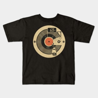 45 Record Adapter (Distressed) Kids T-Shirt